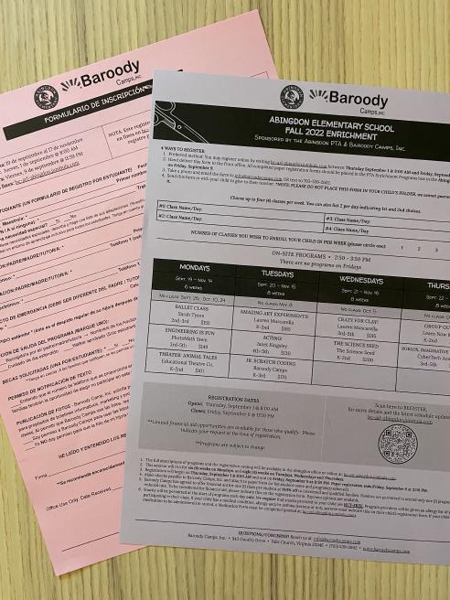 Fall enrichment paper forms