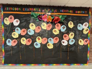 Hispanic Heritage Month wall