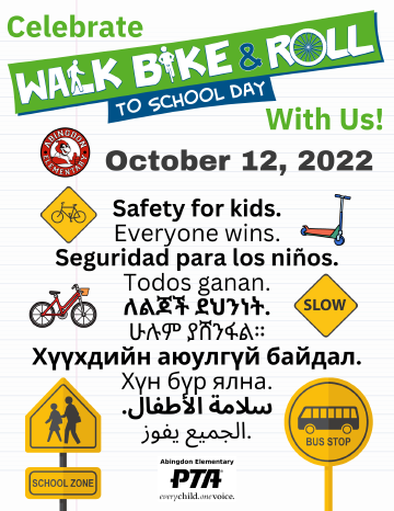 Walk Bike & Roll flyer
