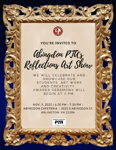 Reflections Art Show flyer