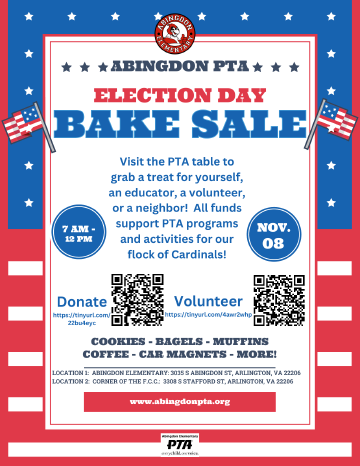 Bake Sale flyer