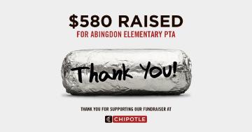 Chipotle Thank You flyer