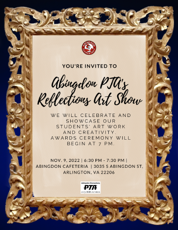 Reflections Art Show flyer