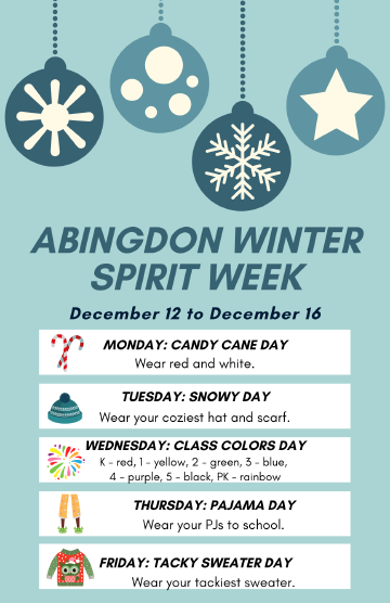 Spirit Week flyer