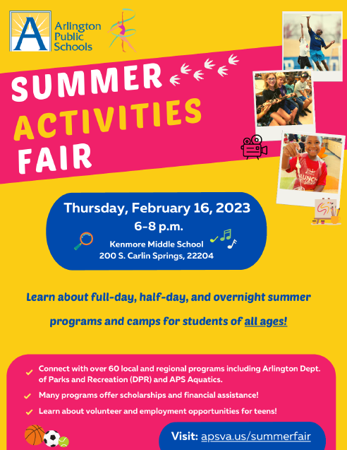 Summer Activities Fair flyer