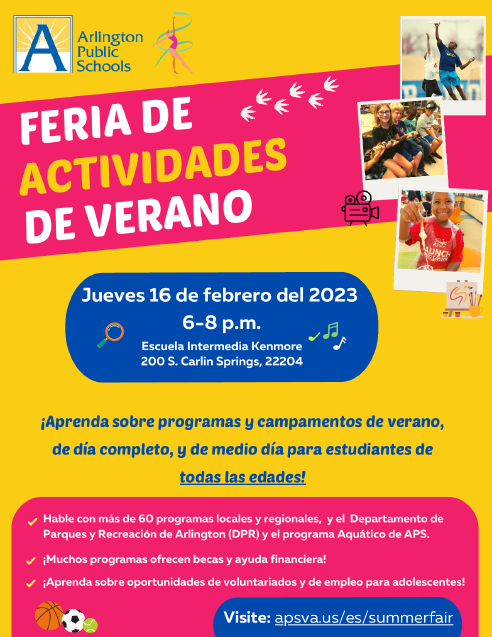 Summer Activities Fair Spanish