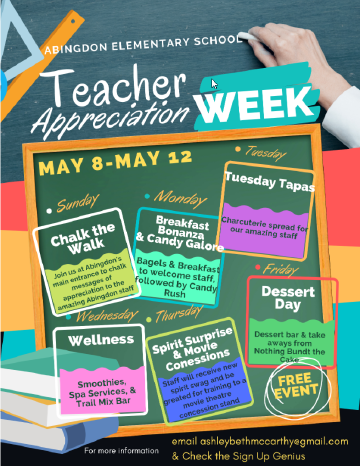 Staff Appreciation flyer