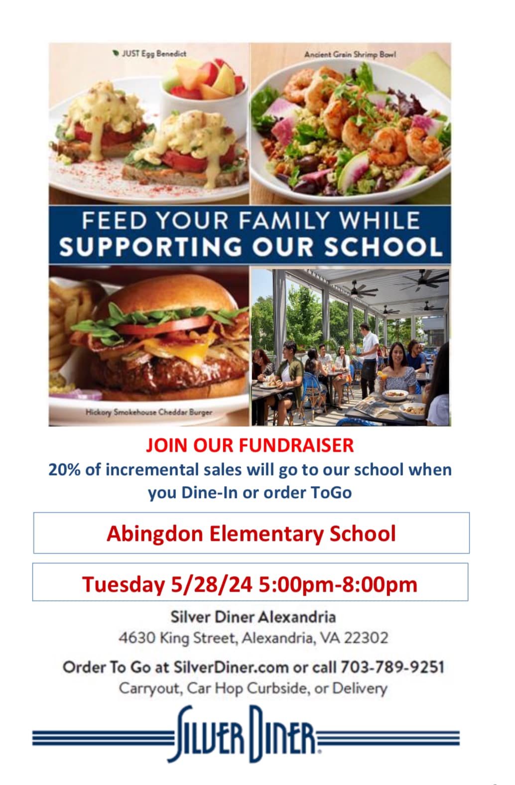 Silver Diner flyer