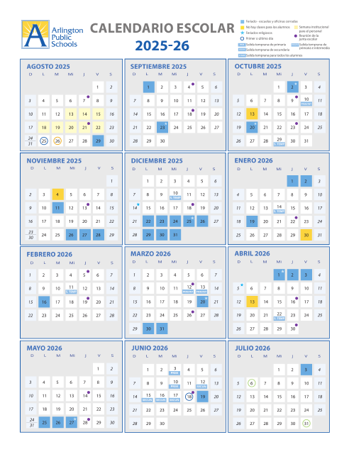 2025-26 APS Calendar Page 2