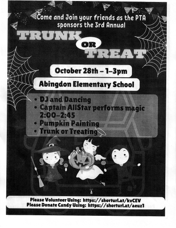 Trunk or Treat flyer
