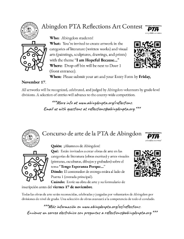 Reflections flyer