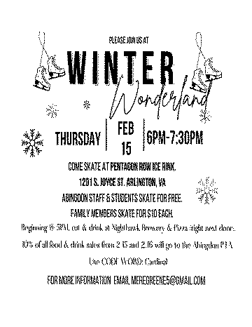 Winter Wonderland flyer