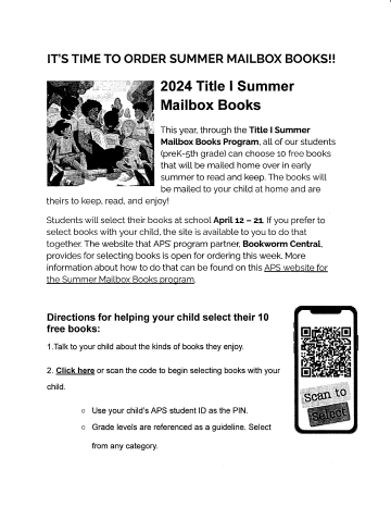 Mailbox books flyer